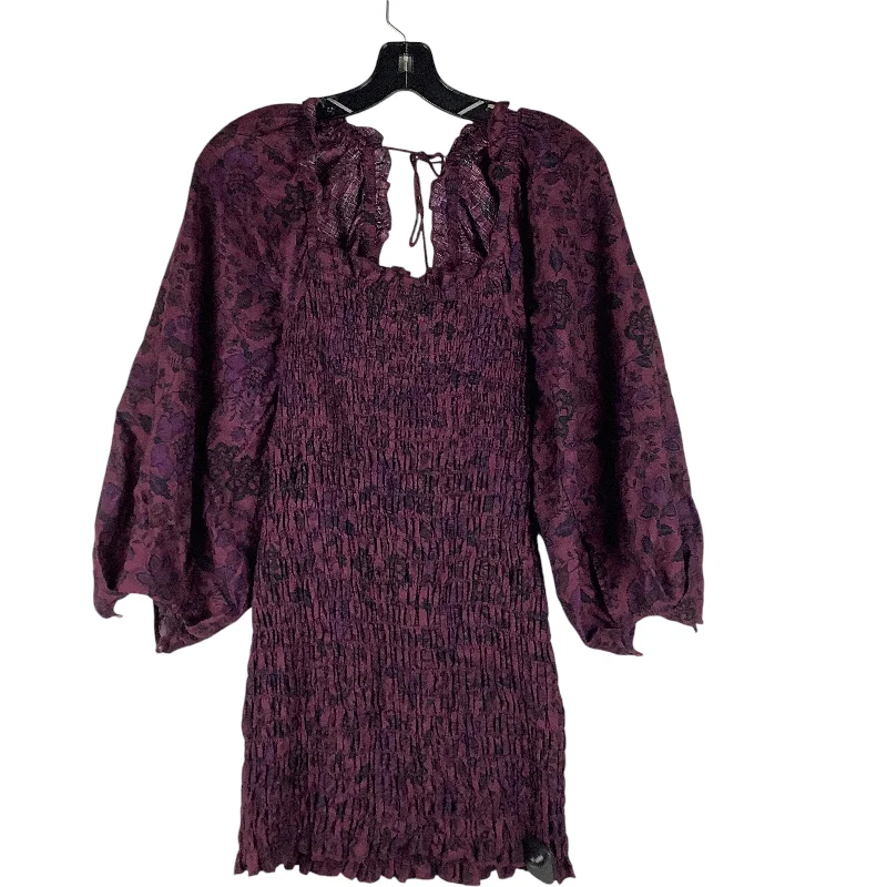 Dress Casual Short By Free People In Purple, Size: Xs