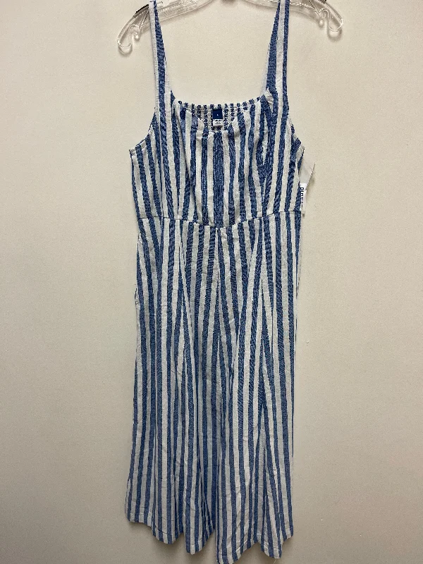 Dress Casual Maxi By Old Navy In Striped Pattern, Size: L