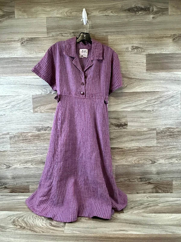 Dress Casual Midi By Flax In Purple, Size: Petite