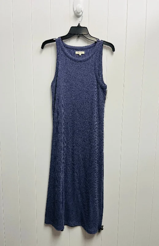 Dress Casual Midi By Madewell In Purple, Size: M