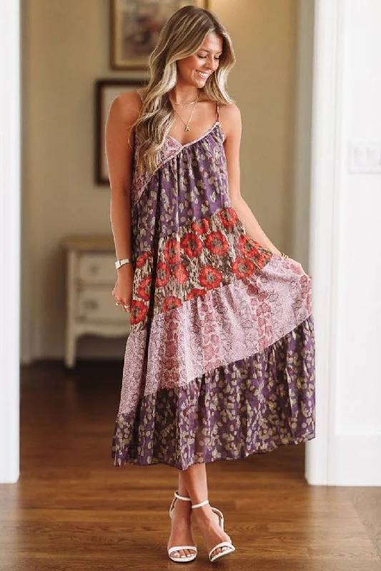 On the Prowl Maxi Dress - Purple