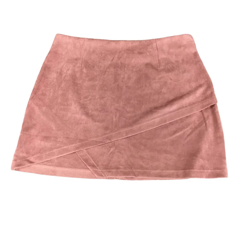 Skirt Mini & Short By Hyfve In Pink, Size: L