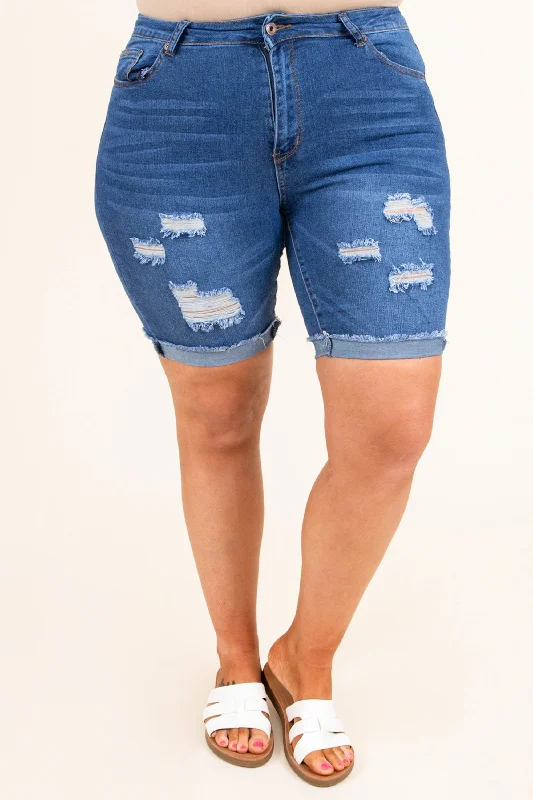 Feeling Sweeter Shorts, Dark Blue