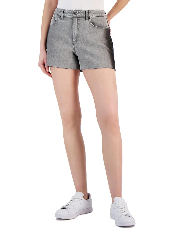 Womens High Rise Ombre Cutoff Shorts