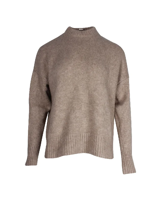 Co Knit Sweater in Brown Cashmere