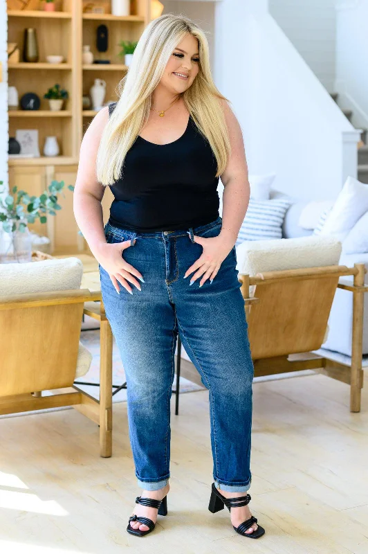 Downtown High Rise Boyfriend Jeans - Judy Blue