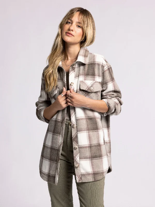 BROWN MAUVE PLAID