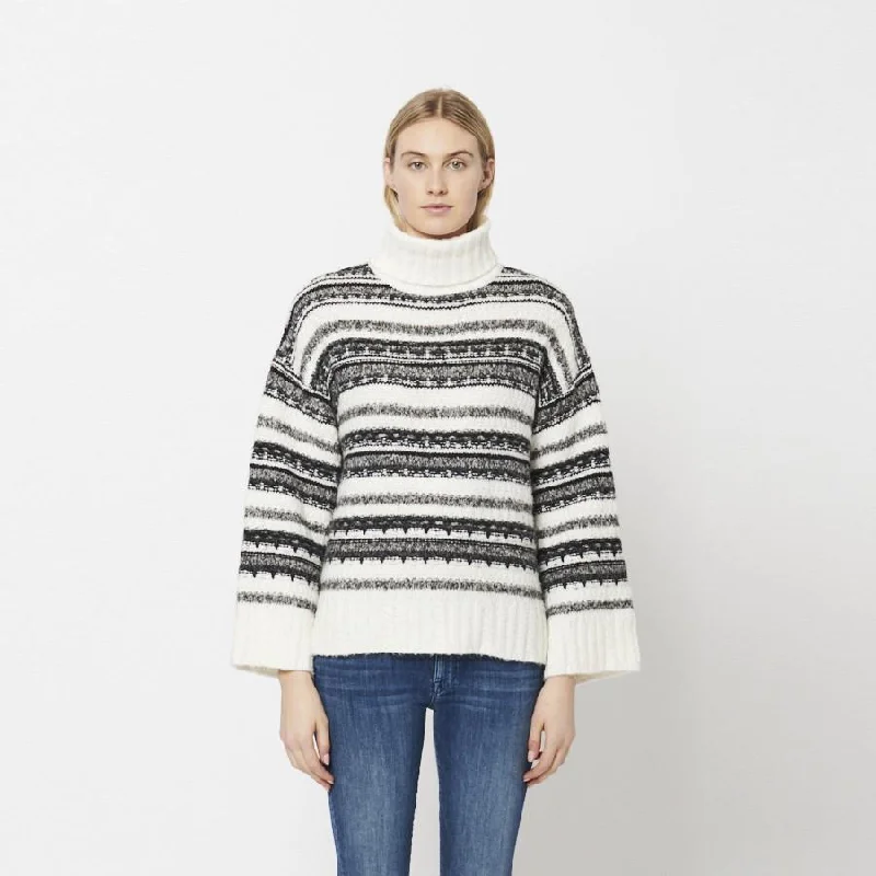 Anya Knit Turtleneck (Railroad)