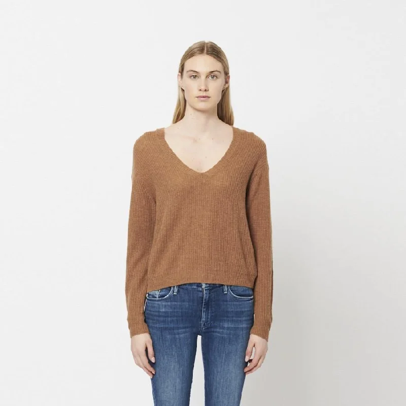 Rose Knit Cashmere Sweater (Cumin)