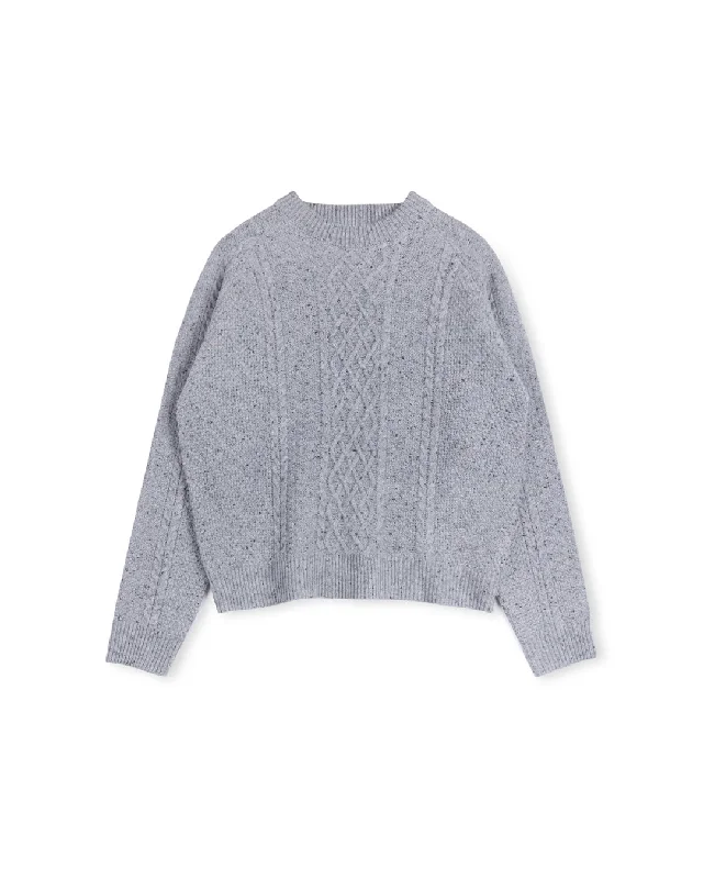 Speckled Knit Crew Neck